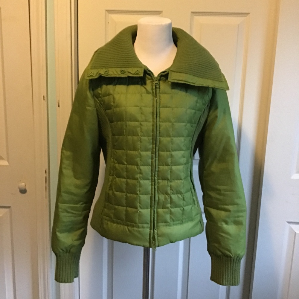 Zip up puffy coat